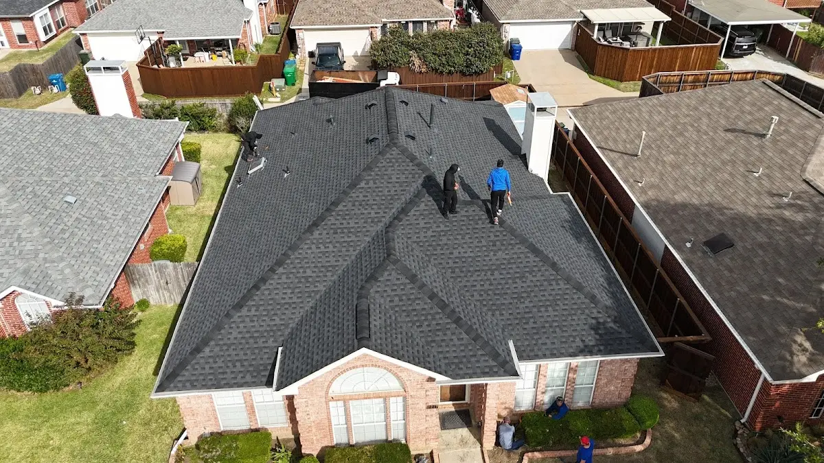 Commercial Roofing work in progress on a Abbeville property