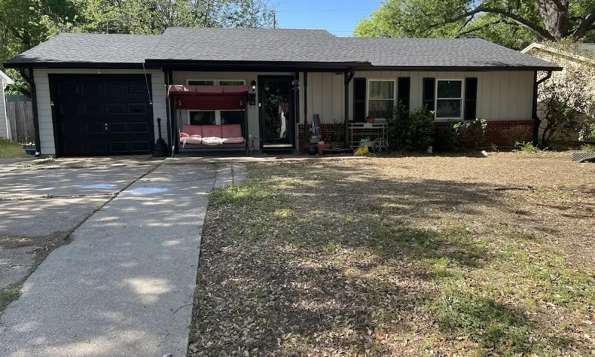 Hail Damage Roof Repair crew at work on a residential roof in Abbeville
